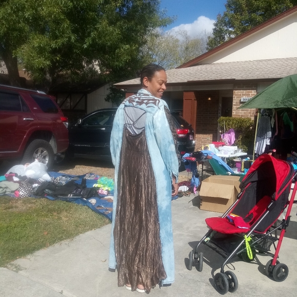 Custom made rodeo duster/ renaissance dress - Picture 3 of 3